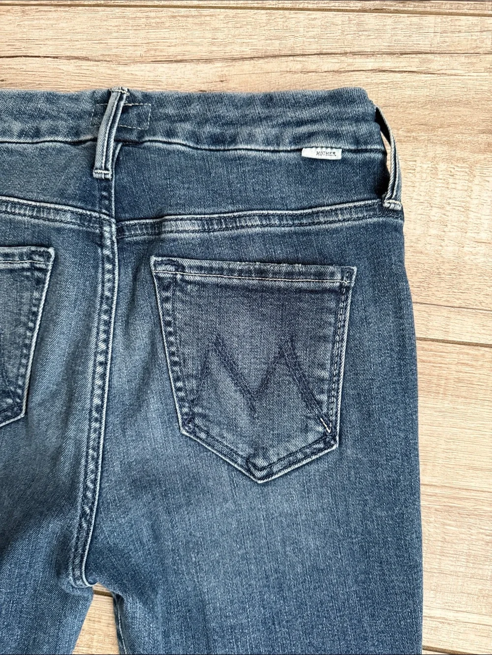 MOTHER The High Waisted Looker Skinny Jeans Blue Wash Size 25 - Picture 11 of 11
